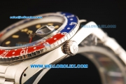 Rolex GMT-Master Swiss ETA 2846 Automatic Movement Steel Case with Yellow Markers and Ceramic Bezel