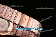 Omega De Ville Hour Vision Swiss ETA 2836 Automatic Rose Gold Case and Strap with Brown Dial