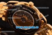 Vacheron Constantin Patrimony Tourbillon Miyota 9015 Automatic Full Yellow Gold with White Dial and Stick Markers (YR)