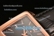 Vacheron Constantin Historiques Toledo Miyota Quartz Rose Gold Case with Stick Markers and Black Dial