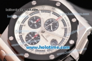 Audemars Piguet Royal Oak Offshore Chrono Swiss Valjoux 7750 Automatic Steel Case with Stick Markers and PVD Bezel- 1:1 Best Edition (NOOB)