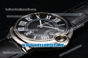 Cartier Ballon Bleu De Large Miyota OS20 Quartz Steel Case with Black Dial and White Roman Numeral Markers