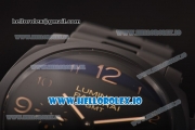 Panerai Luminor Marina 1950 3 Days PAM 438 GMT Tuttonero Clone P.9001 Automatic Full Ceramic with Black Dial and Arabic Numeral Markers (KW)