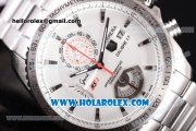 Tag Heuer Grand Carrera Calibre 17 RS3 Miyota Quartz Full Steel with White Dial and Stick Markers