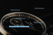 IWC Schaffhausen Automaitc Movement Steel Case with Black Dial and Arabic Numeral Markers