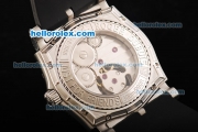 Roger Dubuis Easy Diver Tourbillon Manual Winding Movement Steel Case with White Dial and Rubber Strap