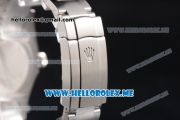 Rolex Oyster Perpetual Air King Clone Rolex 3132 Automatic Stainless Steel Case/Bracelet with Dark Rhodium Dial and Stick Markers - 1:1 Original (JF)