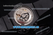 Hublot King Power Diver Oceanographic 4000 Clone HUB4100 Automatic Carbon Fiber Case with Black Dial and Stick Markers