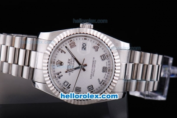 Rolex Datejust Automatic with White Dial Number Marking-New Version