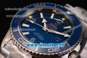 Omega Seamaster Planet Ocean Swiss ETA 2824 Automatic Steel Case with Blue Dial and White Stick Markers (BP)