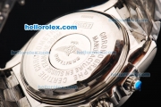 Breitling Super Avenger Working Chronograph Quartz Movement with Black Dial