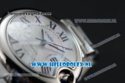 Cartier Ballon Bleu De Citizen Automatic Steel Case White Dial Roman Numeral Markers and Steel Bracelet