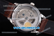 IWC Portuguese Tourbillon Asia ST25 Automatic Steel Case with Brown Dial Arabic Numeral Markers and Brown Leather Strap