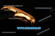 Rolex Cellini Time Asia 2813 Automatic Yellow Gold Case with Stick/Roman Numeral Markers and Black Dial