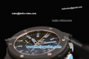 Hublot Big Bang Swiss Valjoux 7750 Automatic PVD Case with Ceramic Bezel and Black Dial