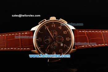 IWC Grande Complication Automatic Movement Rose Gold Case with Brown Dial and Rose Gold Arabic Numerals