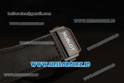 Hublot Big Bang Sang Bleu 9015 Automatic PVD Case with Black Dial Arabic Numeral Markers and Genuine Leather Strap