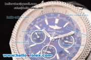 Breitling Bentley Chronograph Swiss Valjoux 7750 Automatic Steel Case/Strap with Blue Dial