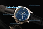 Panerai Luminor Marina Vintage 3646 Automatic Movement Stainless Steel Case with Black Dial and Black Leather Strap