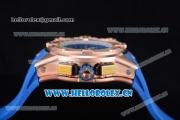 Richard Mille RM60-01 Asia Automatic Rose Gold Case with Skeleton Dial Blue Rubber Strap and Stick/Arabic Numeral Markers