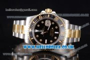 Rolex Submariner Swiss ETA 2836 Automatic Two Tone Case/Bracelet with Black Dial (BP)