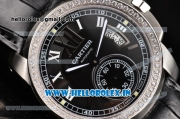 Cartier Calibre De Swiss ETA 2824 Automatic Steel Case with Black Dial and White Roman Numeral Markers