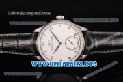 IWC Portuguese Asia 6497 Manual Winding Steel Case with White Dial and Arbaic Numeral Markers