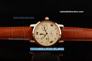 Vacheron Constantin Power Reserve Automatic Movement Rose Gold Case with Rose Gold Markers and Leather Strap Vacheron Constantin Power Reserve Automatic Movement Rose Gold Case with Rose Gold Markers and Leather Strap