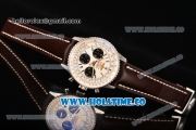 Breitling Navitimer 01 Chrono Swiss Valjoux 7750 Automatic Steel Case with Silver Stick Markers and White Dial - 1:1 Original (JF)