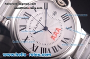 Cartier Ballon Bleu De Cartier Automatic Full Steel with White Dial and Roman Markers-ETA Coating