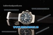 Hublot Aero Bang Chrono Swiss Valjoux 7750 Automatic Steel/PVD Case Black Dial With Stick Markers Black Rubber Strap