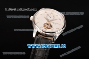 Patek Philippe Calatrava Tourbillon Swiss ETA 2824 Automatic Steel Case with Diamonds Markers and White Dial