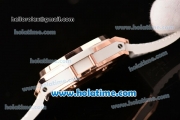 Hublot Big Bang Clone HUB4100 Automatic Rose Gold Case with White Rubber Strap and White Dial - 1:1 Original (TW)