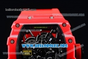 1:1 Richard Mille RM 35-02 RAFAEL NADA Japanese Miyota 9015 Automatic Red PVD Case with Skeleton Dial Red Crown/Rubber Strap