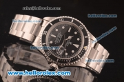 Rolex Submariner Oyster Perpetual Asia 2813 Automatic Full Steel with Black Dial and White Markers