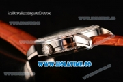 Vacheron Constantin Malte Tourbillon Asia Automatic Steel Case with Stick Markers and White Dial - Diamonds Bezel