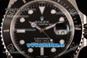 Rolex Submariner Clone Rolex 3135 Automatic Full Steel with Black Dial and White Dot Markers