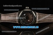 Hublot Big Bang Sang Bleu 9015 Automatic PVD Case with Black Dial Arabic Numeral Markers and Genuine Leather Strap