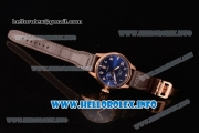 IWC Big Pilot’s Watch Edition "Le Petit Prince" Clone IWC 52010 Automatic Rose Gold Case with Blue Dial Arabic Number Markers and Brown Leather Strap (ZF)