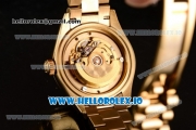 Rolex Datejust Swiss ETA 2671 Automatic Yellow Gold Case with Yellow Gold Dial Stick Markers and Yellow Gold Bracelet (BP)