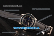 BlancPain Fifty Fathoms 500 2824 Auto PVD Case with Blue Dial and Blue Nylon Strap - 1:1 Origianl (ZF)