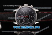 Tag Heuer Carrera Calibre 18 Chronograph Miyota Quartz Steel Case with Black Dial and Silver Stick Markers