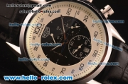 Tag Heuer Mikrograph Asia Automatic Steel Case with Black/Beige Dial