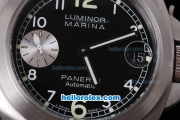 Panerai Luminor Marina Pam 086 Chronograph Automatic with White Bezel and Black Dial