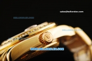 Rolex Datejust Automatic Movement Gold Case with Pink Dial and Diamond Bezel-ETA Coating Case