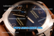 Panerai Luminor Marina 1950 3 Days Automatic Asia Automatic Steel Case with Black Dial and Brown Leather Strap PAM 312R