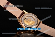 Patek Philippe Calatrava Tourbillon Swiss ETA 2824 Automatic Yellow Gold Case with Diamonds Markers and Gold Dial