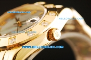 Rolex Datejust Automatic Movement Full Gold with MOP Dial and Roman Numerals-ETA Coating Case