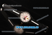 Scuderia Ferrari Lap Time Watch Chrono Miyota OS10 Quartz PVD Case with White Dial and Silver Markers