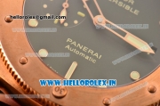 Panerai Luminor Submersible 1950 3 Days PAM382 Clone P.9000 Automatic Bronze Case with Green Dial